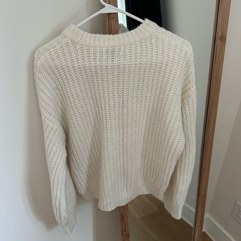 A New Day Cozy Cream Knit Sweater - Picture 2 of 5